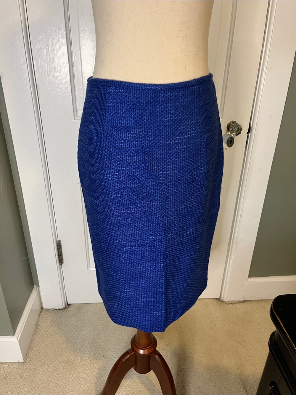 Calvin Klein Royal Blue Knit Pencil Skirt